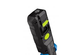 Hogert Darbnīcas lampa HT1E483, 400lm, 10W, 6500K, 2200mAh, 3.7V, USB-C, IP54, IK07, magnētisks, ar āķi (HT1E483)