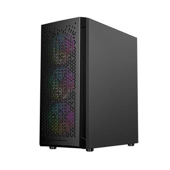 Gembird Корпус компьютера Fornax 400X CCC-FC-400X, 390x200x449mm, 6 отсеков для дисков, 1xUSB 2.0, 2xUSB 3.0, 12см вентилятор (CCC-FC-400X)