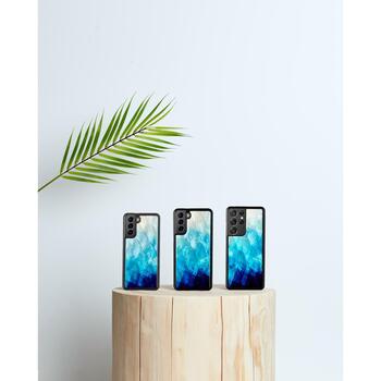 iKins чехол для Samsung Galaxy S21 K6826J, черный, поликарбонат, натуральный перламутр, вырезы для камеры и портов (K6826J)