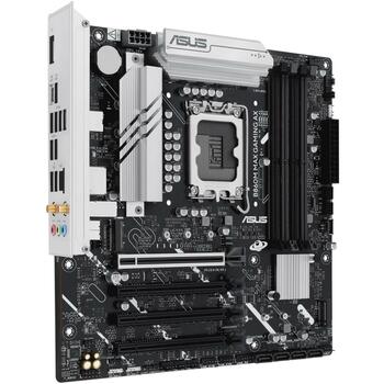 Asus Материнская плата B860M MAX GAMING AX, LGA 1851, DDR5, 256 ГБ, 3 M.2, 2.5 Гбит Ethernet, Wi-Fi 6, 4 SATA, 7.1 аудио (B860M MAX GAMING AX)
