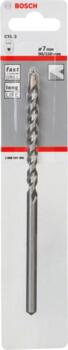 Urbis betonam, 7x150mm Silver Percussion, Urbjmašīnām/skrūvgriežiem, triecienurbjmašīnām/triecienskrūvgriežiem CYL-3 URBIS, 2608597681, BOSCH (2608597681)