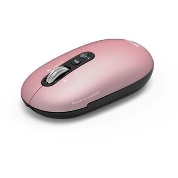 Port Connect PURE MAC 910503, bezvadu optiskā pele, Bluetooth, 1000/1600/2400/3200 DPI, 5 pogas, klusa skaņa, rozā (910503)