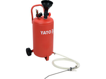 Yato pneimatiskais eļļotājs YT-07195, 20 l, 0,3 MPa, 0,1-0,3 MPa, 150 l/min, 2,1 m, 35 °C, 2 riteņi, piltuve, šļūtene ar smaili (YT-07195)