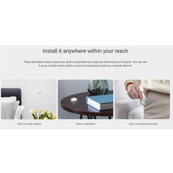 EZVIZ T3C умная кнопка CS-T3C, 40.6x12.3mm, 68g, Zigbee 3.0, Apple HomeKit, белый (CS-T3C)