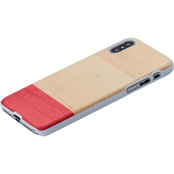 Man&Wood Чехол для смартфона M7745W, 80x158x10mm, 27.2g, натуральное дерево, поликарбонат, розовый, 6.5