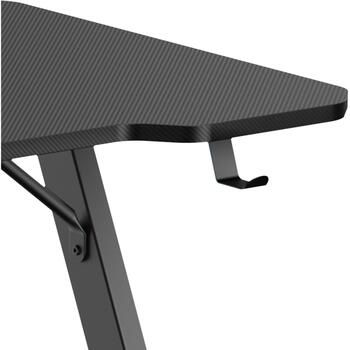 White Shark HELIX Spēļu galds HELIX, 1200x600mm, 75kg, 750mm, 16mm, tērauds, MDF, melamīns, dzērienu turētājs, austiņu āķis (HELIX)