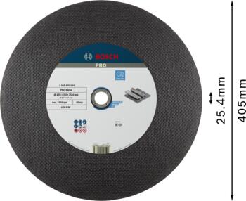 Griešanas ripa 400x25,4x3.2mm, metālam, Paneļzāģiem PRO METAL GRIEZĒJDISKS, 2608600544 BOSCH (2608600544)