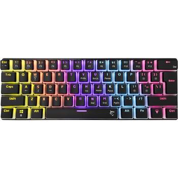 White Shark Механическая клавиатура ASHIKO-2-B-US-RED.SW, 61 клавиша, USB 2.0, красные переключатели, 1.5м кабель, RGB подсветка (ASHIKO-2-B-US-RED.SW)