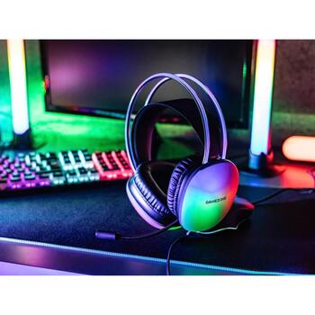 Tracer Наушники TRASLU47524, 110dB, 32Ω, 2m, 20Hz-20KHz, RGB подсветка, плетеный кабель, гибкая дужка (TRASLU47524)