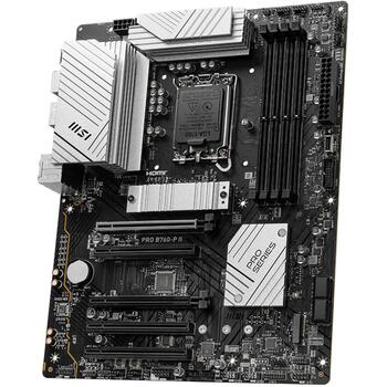 Msi Материнская плата PROB760-PII, LGA 1700, DDR5 7000+MHz, 4 DIMM, 2.5G LAN, 7.1 аудио, PCIe 4.0, 6 HDD, 4 SATA III (PROB760-PII)