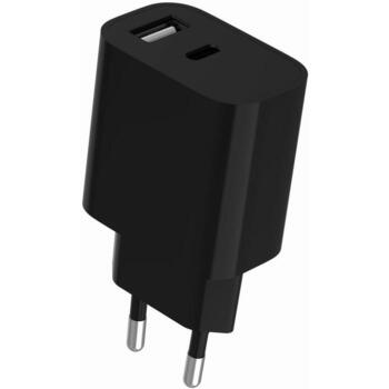 Gembird Lādētājs USB universāls TA-UC-2AC12-01-BK 5 V, 2.4 A, 2 porti, melns, pārslodzes aizsardzība, īssavienojuma aizsardzība (TA-UC-2AC12-01-BK)