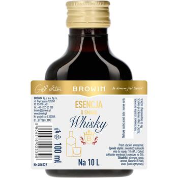 Browin Viskira esence 404526, 100ml, 10l, klasiskā garša, vaniļas ozola iesala rudzu aromāts (404526)
