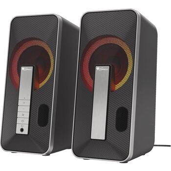 Genesis Datorskaļruņi Helium 100BT RGB NCS-1635, 2.0 kanāli, 10 W, 120-20000 Hz, Bluetooth 5.0, USB, 3.5 mm, RGB apgaismojums (NCS-1635)