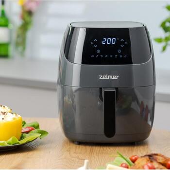 Zelmer Gaisa fritieris ZAF5502G 72805693P, 1500 W, 5 l, 8 programmas, automātiskā temperatūras izvēle, vēss rokturis (72805693P)