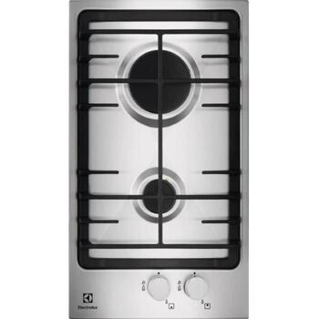 Electrolux gāzes plīts virsma EGG3322NVX, 4000W, 220-240V, 290x510mm, iebūvējamā, čuguna režģi, gāzes kontrole (EGG3322NVX)