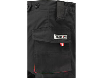Yato Darba bikses YT-8028, XL, 188-196 cm, 98-106 cm, 275 g/m², 65% poliesteris, 35% kokvilna, 9 kabatas, rāvējslēdzējs, pogas (YT-8028)