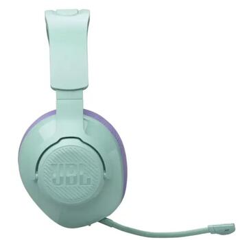 JBL Quantum 360 Wireless Teal, беспроводная гарнитура, 2.4GHz, BT 5.2, 40mm, 20-20000Hz, 26ч, 500mAh, USB-C (JBLQTUM360CYN)