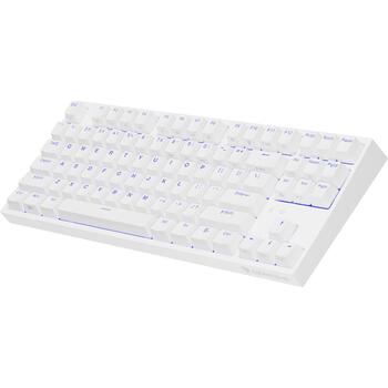 Genesis Thor 404 TKL NKG-2070 mehāniskā spēļu klaviatūra, vadu, USB, US, Gateron Yellow Pro, RGB, balta (NKG-2070)
