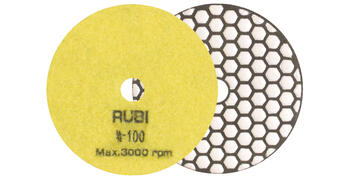 Dimanta pulēšanas disks sausai pulēšanai, grauds 200, Ø100mm, 62972, RUBI (62972)