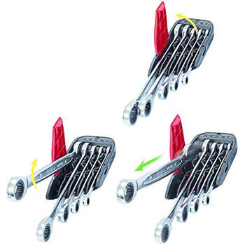 Kombinēto sprūdatslēgu komplekts GEAR+, 5 gab. 503.4255 Kstools (503.4255)