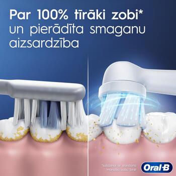 Oral-B elektriskā zobu birste iO2 Duo, 2 galviņas, 3 režīmi, uzlādējama, pieaugušajiem, melna/zaļa (iO2 Duo)