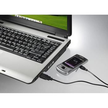Hama USB kabelis 00173610, 1.4m, melns, USB 2.0, Mikro-USB spraudnis, USB Type-A spraudnis, 2A, 480Mbit/s (00173610)