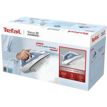 Tefal Gludeklis FV2C41E0, 2000 W, 240 ml, 27 g/min, 120 g/min, Zils/Balts (FV2C41E0)