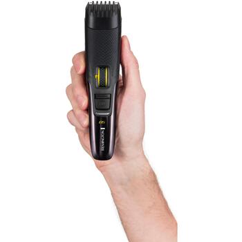 Remington Style Series B5 MB5000 триммер для бороды, черный/желтый, 17 длин 0,4–18 мм, титановые лезвия, беспроводной, 60 мин (MB5000)