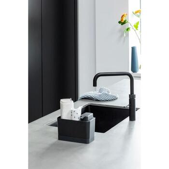 Brabantia органайзер для кухонных принадлежностей с дозатором для мыла 302602, 250мл, тёмно-серый (302602)