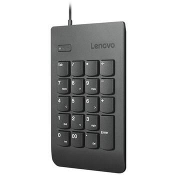 Lenovo Цифровая клавиатура МОДЕЛЬ 4Y40R38905, 19 клавиш, USB, проводная, черная (4Y40R38905)