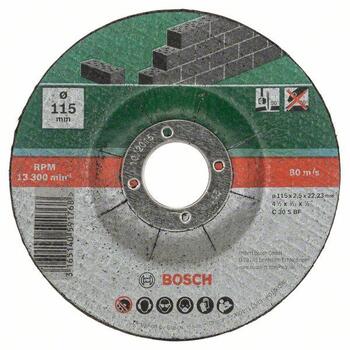 Griešanas disku komplekts akmenim, izliekts centrs, 125mm, 5gab, 2609256335 BOSCH (2609256335)