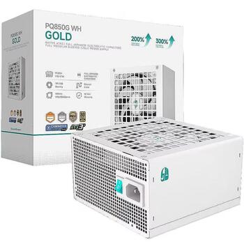 Deepcool barošanas bloks PQ850G R-PQ850G-FD1W-JGEU-V1, 850 W, 80 PLUS Gold, 120 mm ventilators, 64 pcs paletē (R-PQ850G-FD1W-JGEU-V1)