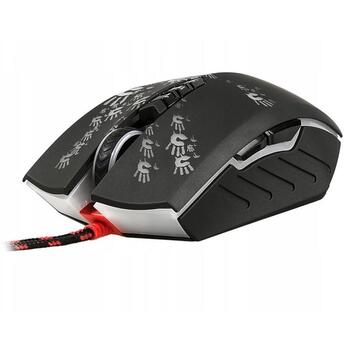 A4Tech Игровая мышь A4TMYS46161, 6200 CPI, 8 кнопок, 1.8 м, 0.2 мс отклик, программируемые кнопки (A4TMYS46161)
