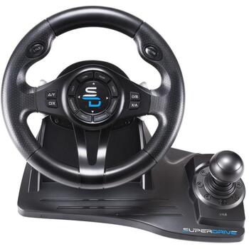 Subsonic Игровое колесо GS 550 SA5596-NG, 270°, 25см, USB, PC, PlayStation 3, PlayStation 4, XBOX One, XBOX Series S (SA5596-NG)