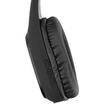 Tellur Беспроводные наушники Pulse TLL511271, 150g, Черный, 8ч, 32Ω, 117dB, Bluetooth v5.0, 10м, 2.5ч зарядка, Встроенный микрофон (TLL511271)