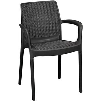 Keter Садовый стул Bali Mono 29190206939, 55x58x83см, 3.3кг, с подлокотниками, устойчив к УФ (29190206939)