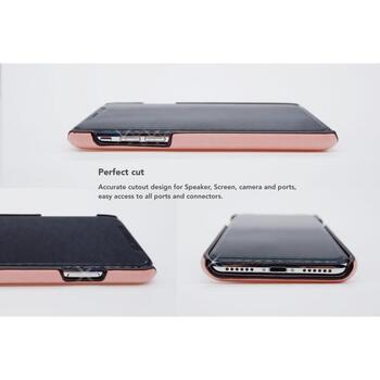 VixFox Чехол CSBS-iPh-XSMAX-pink, 6.5'', розовый, веганская кожа, нескользящая поверхность, удобное хранение карт (CSBS-iPh-XSMAX-pink)