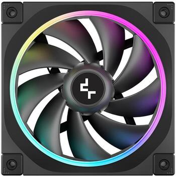 Deepcool Ventilators FL12-3 IN 1 R-FL12-BKAPN3-G, 500-2150 RPM, 55 CFM, 32 dB(A), 3 ventilatori, RGB LED (R-FL12-BKAPN3-G)
