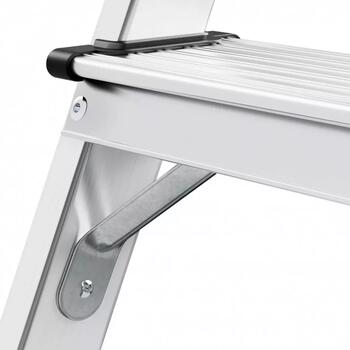 Hailo D60 StandardLine 038655007, двусторонняя алюминиевая лестница, 2x5 ступеней, 265см, 150кг, Soft-Grip (038655007)