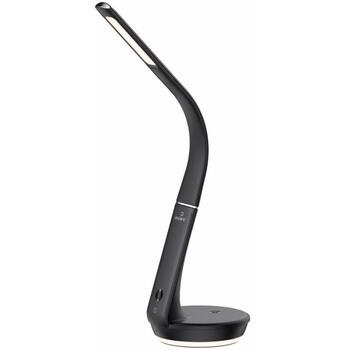 Hawk Настольная лампа HW-LAMP02, 4.5W, 10W беспроводная зарядка, 2 LED лампы, гибкая рука, черная (HW-LAMP02)