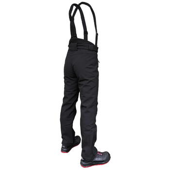 Pesso Ziemas bikses BARNABI-2XL, 2XL, melnas, vēja un ūdens necaurlaidīgas, flīsa odere, sintepona odere, bikšturi (BARNABI-2XL)