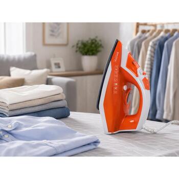 Brock BSI 5503 OR Tvaika gludeklis, 2600W, keramikas pamatne, 0.38L, 1.9m vads, vertikālā tvaicēšana, pretdilēšana (BSI 5503 OR)