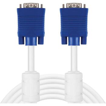 Sandberg монитор 501-61, 1,8 м, VGA (D-Sub), мужской, белый, прямой (501-61)