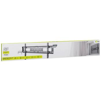 Goobay sienas stiprinājums TV Wall Mount Pro FIXED (XL) 49892, 75kg, 300x300mm, 200x200mm, 400x200mm, 400x400mm, 600x400mm, melns (49892)