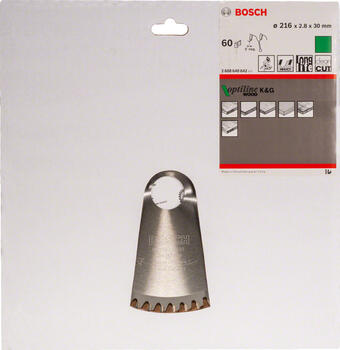 Ripzāģa disks 216x30 mm Optiline Wood, Paneļzāģiem PRO WOOD RIPZĀĢA ASMENS, 2608640642, BOSCH (2608640642)