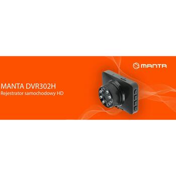 Manta автомобильный видеорегистратор DVR302H, 1080 x 720 - 30 к/с, 2,4