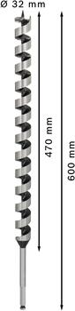 Urbjmašīnām/skrūvgriežiem, triecienurbjmašīnām/triecienskrūvgriežiem PRO WOOD SPIRĀLURBIS BOSCH 2608585727 (2608585727)