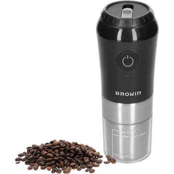 Browin 320503 elektriskā kafijas dzirnaviņas ar brūvētāju un termokrūzi, 6W, 30g, 180ml, 1200mAh, Micro-USB (320503)