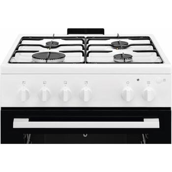 Electrolux газовая плита LKG604012W, 60см, 59л, 4 конфорки, газовый духовой шкаф, гриль, каталитическая очистка, A (LKG604012W)