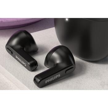 Philips Беспроводные наушники TAT2236 TAT2236BK/00, 18ч, 12мм, 104дБ, IPX4, Bluetooth, 2ч зарядка, встроенный микрофон (TAT2236BK/00)